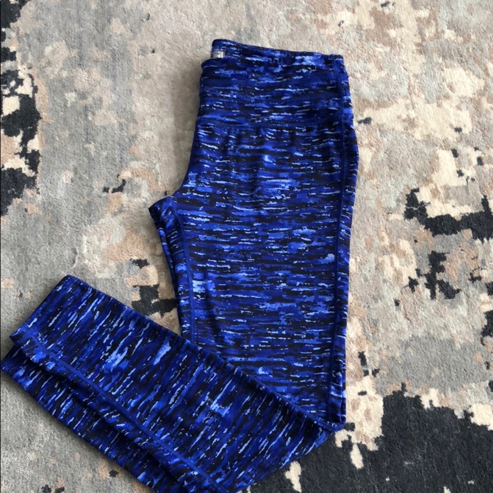 Royal,Black leggings